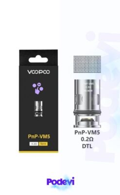 Voopoo PNP VM5 0.2Ω Coil Modeli 5'li Paket